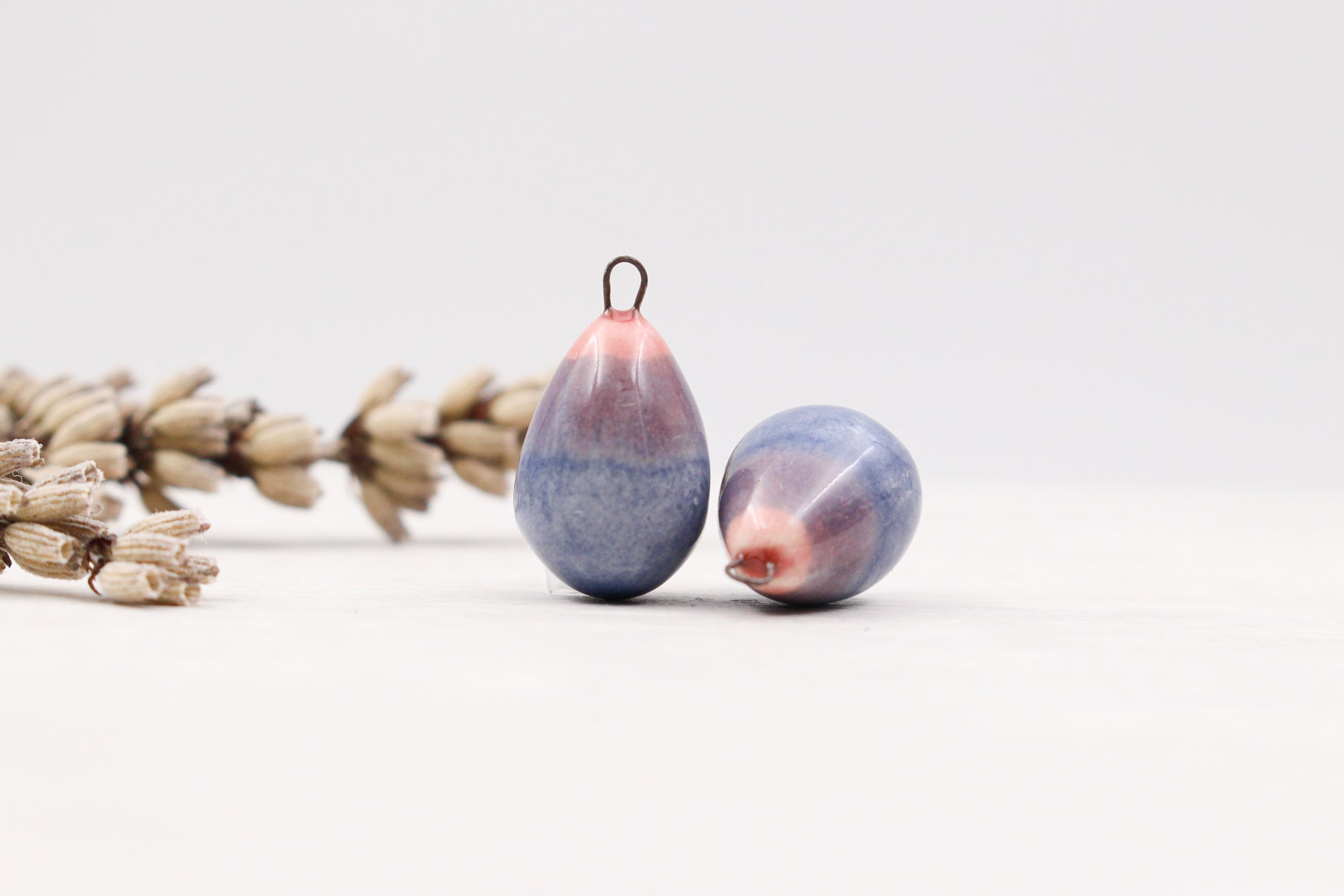 Ceramic Charms for Jewelry and Accessories Making handmade in France by Alain Granell