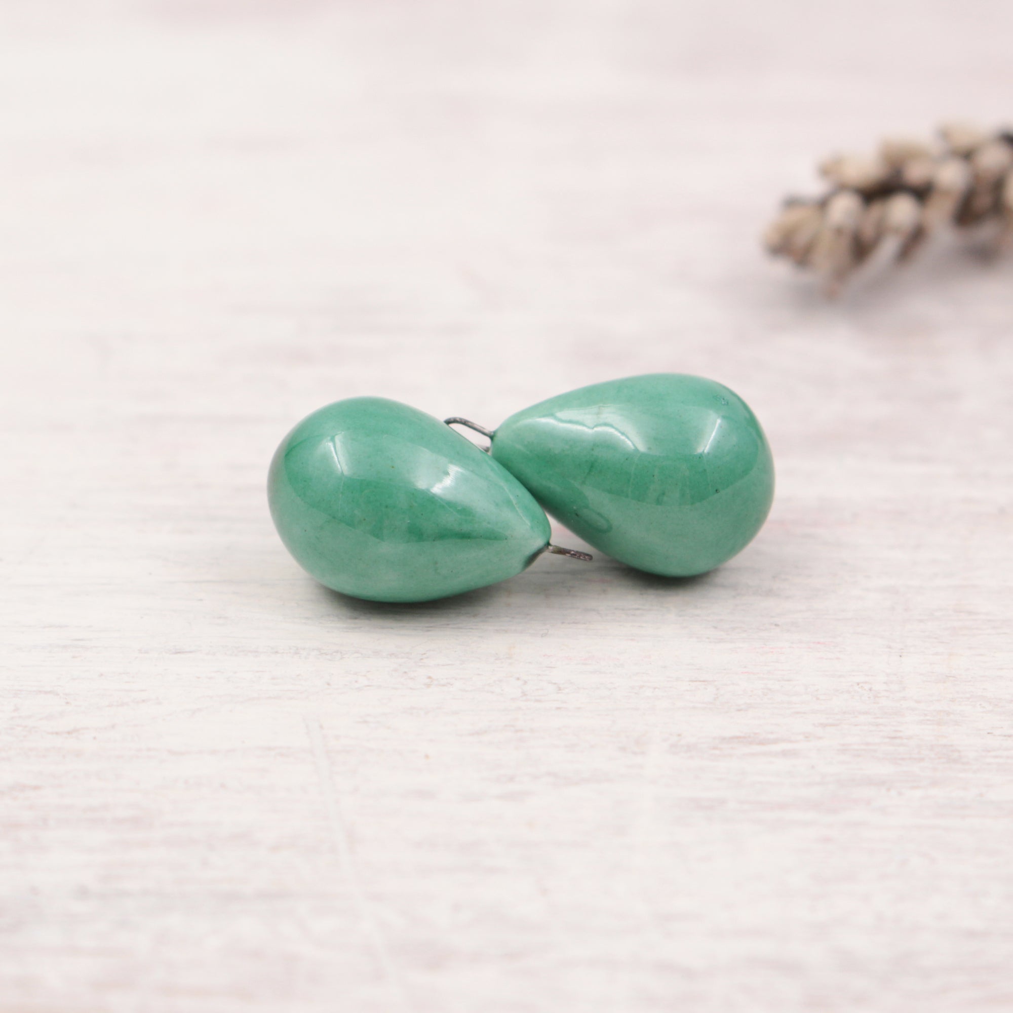 Ceramic charms for jewelry making handmade in France by Alain Granell