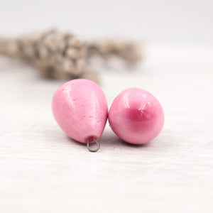 Ceramic charms for jewelry making handmade in France by Alain Granell