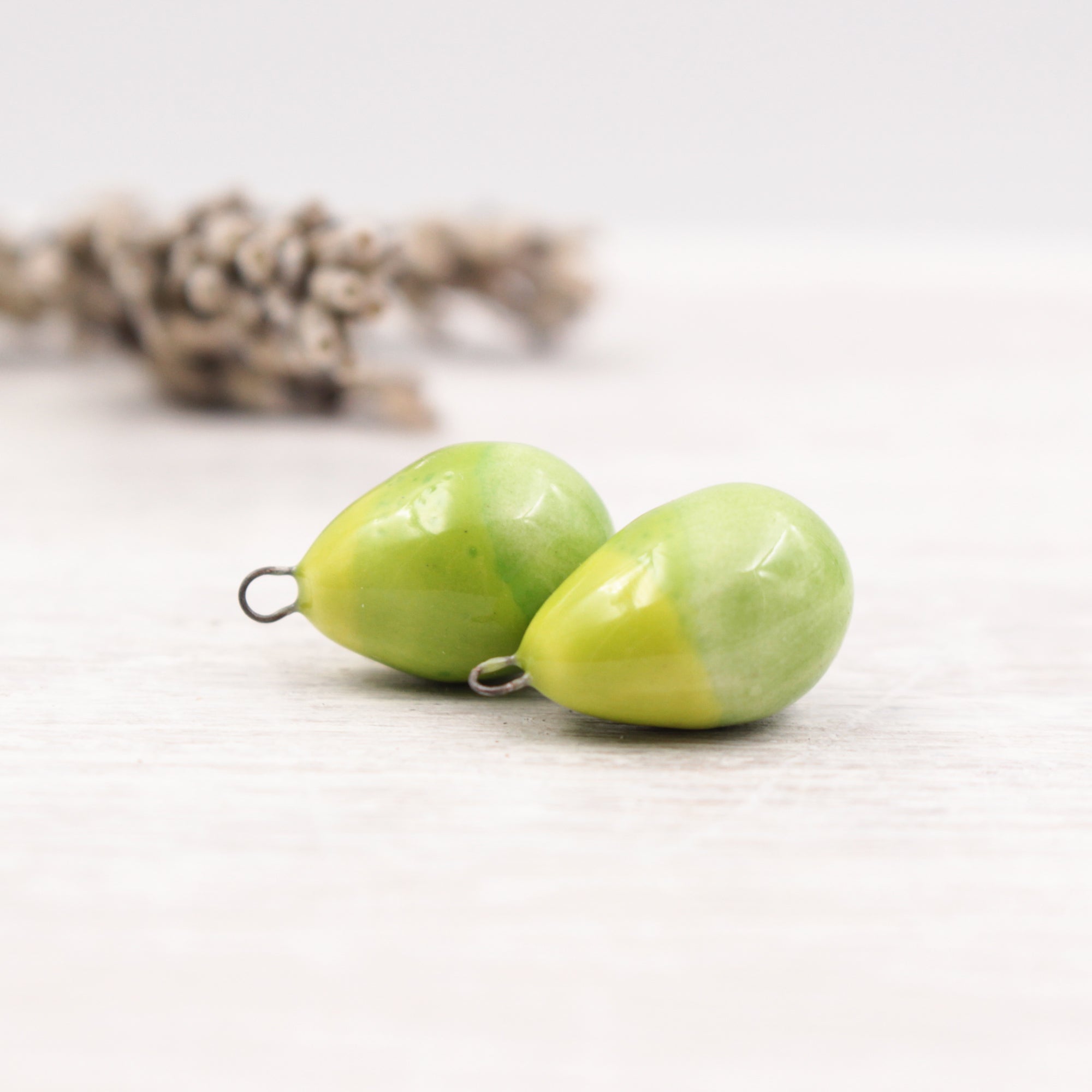 Ceramic Charms for Jewelry and Accessories Making handmade in France by Alain Granell