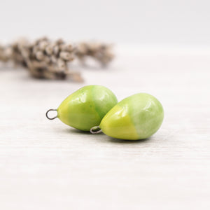 Ceramic Charms for Jewelry and Accessories Making handmade in France by Alain Granell