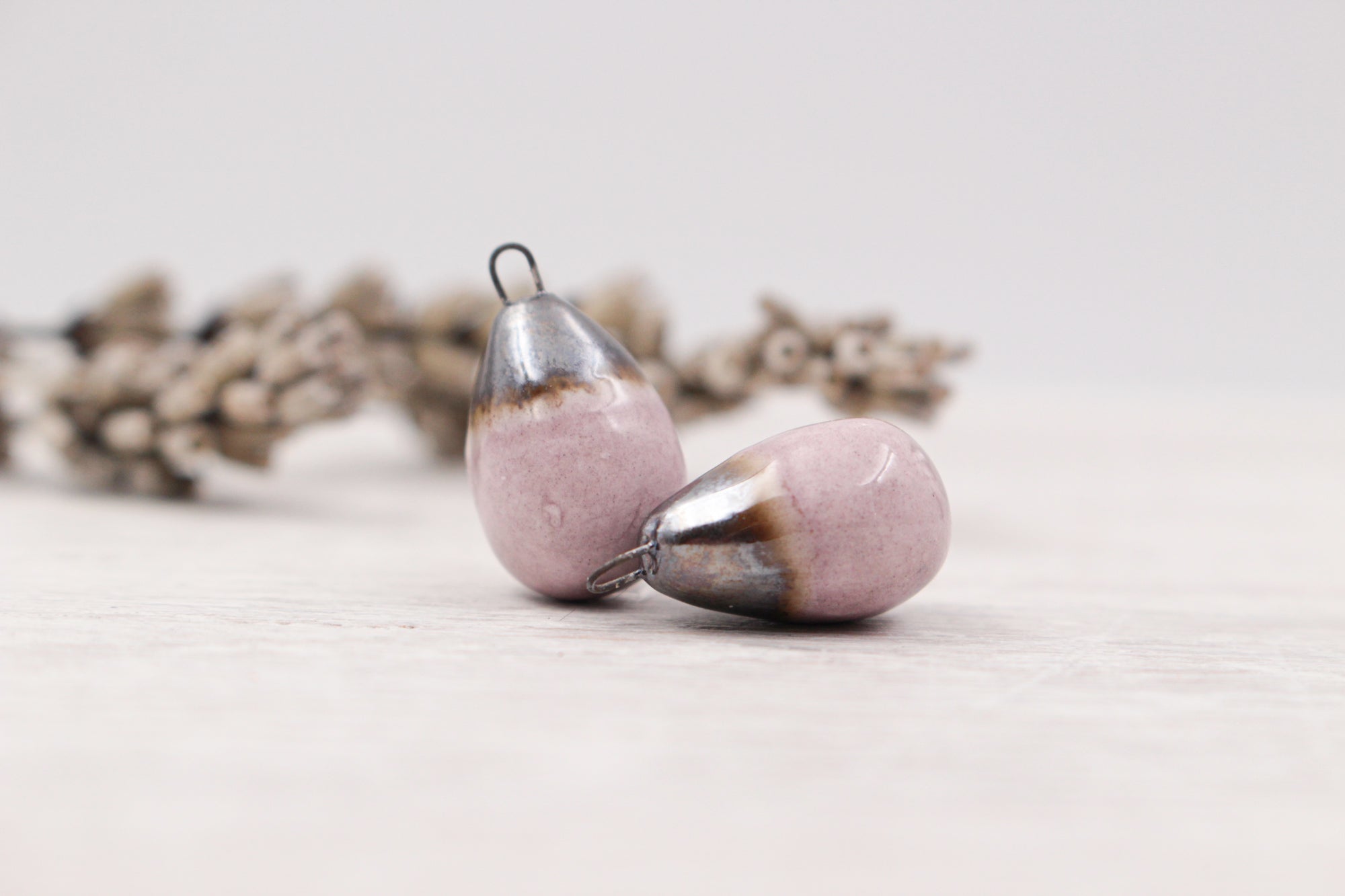 Ceramic Charms for Jewelry and Accessories Making handmade in France by Alain Granell