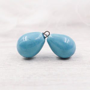 Ceramic charms for jewelry making handmade in France by Alain Granell