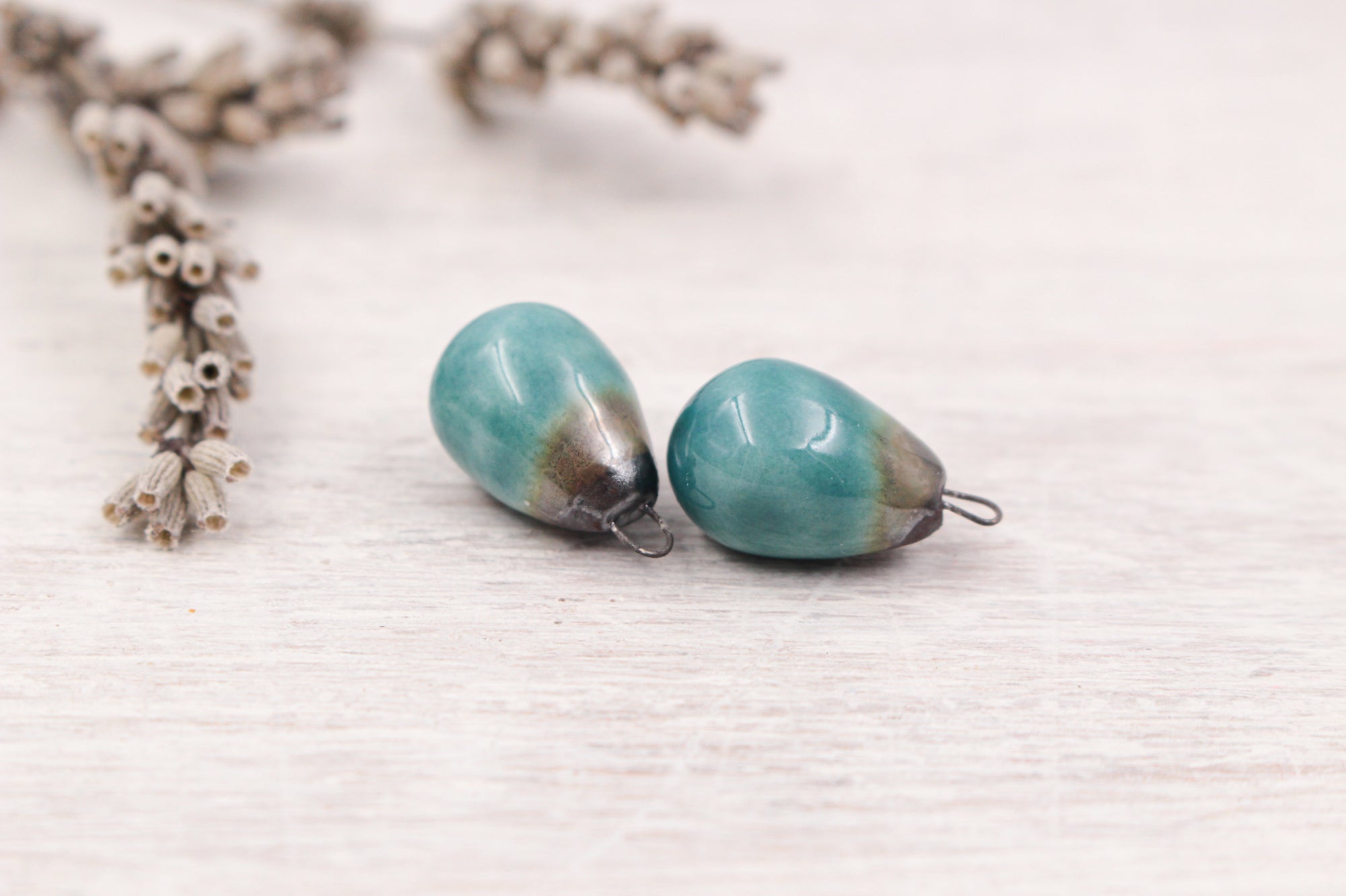 Ceramic Charms for Jewelry and Accessories Making handmade in France by Alain Granell