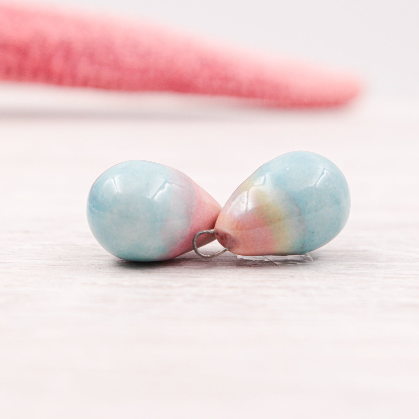 Ceramic Charms for Jewelry and Accessories Making handmade in France by Alain Granell