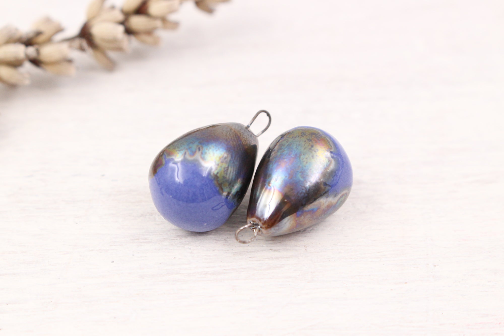 Ceramic Charms for Jewelry and Accessories Making handmade in France by Alain Granell