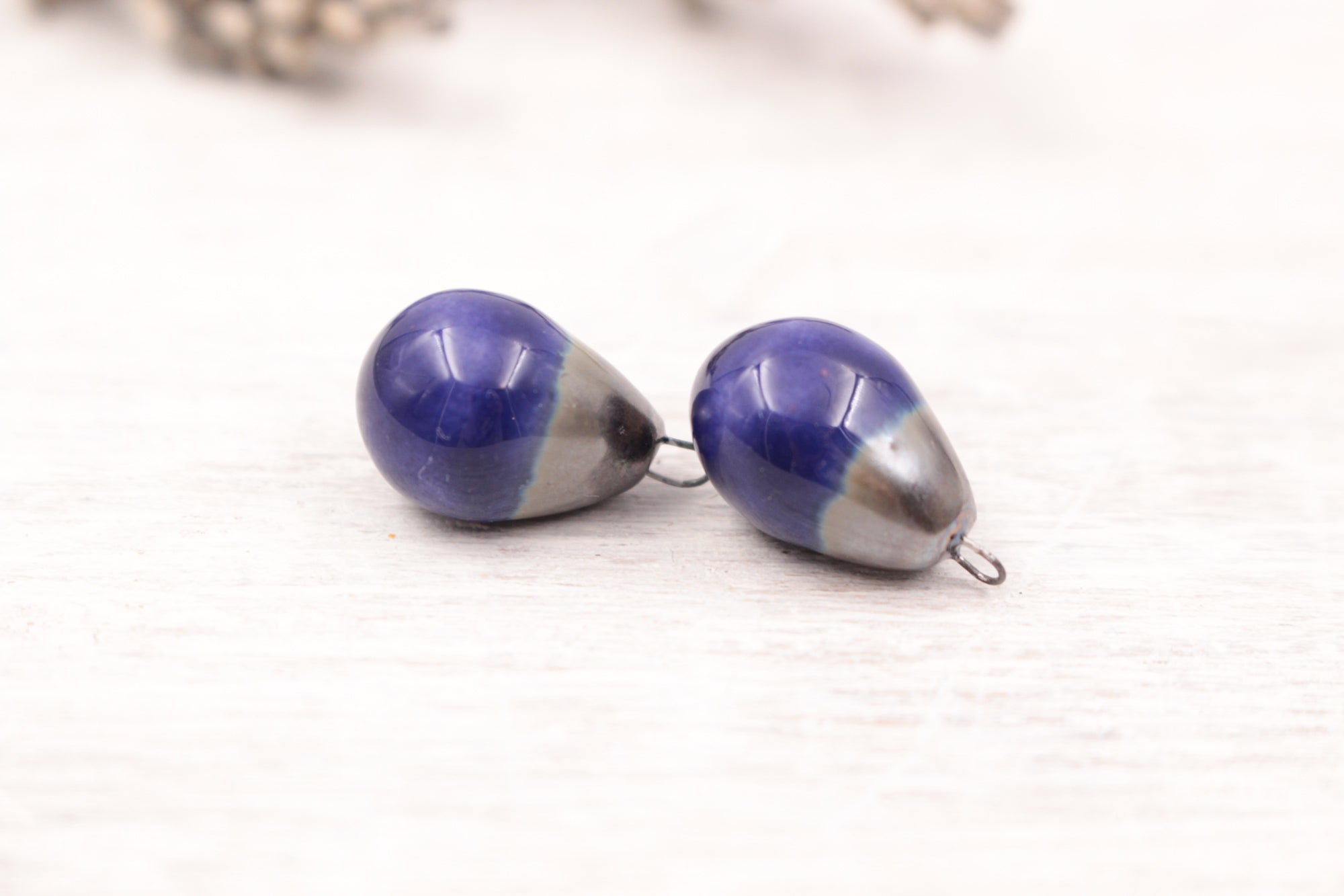 Ceramic Charms for Jewelry and Accessories Making handmade in France by Alain Granell