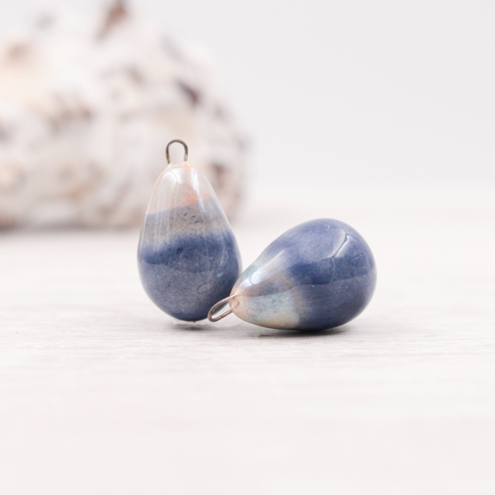 Ceramic Charms for Jewelry and Accessories Making handmade in France by Alain Granell