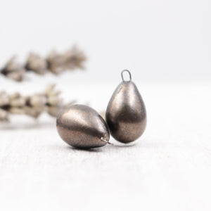 Ceramic charms for jewelry making handmade in France by Alain Granell