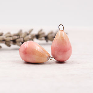 Ceramic Charms for Jewelry and Accessories Making handmade in France by Alain Granell