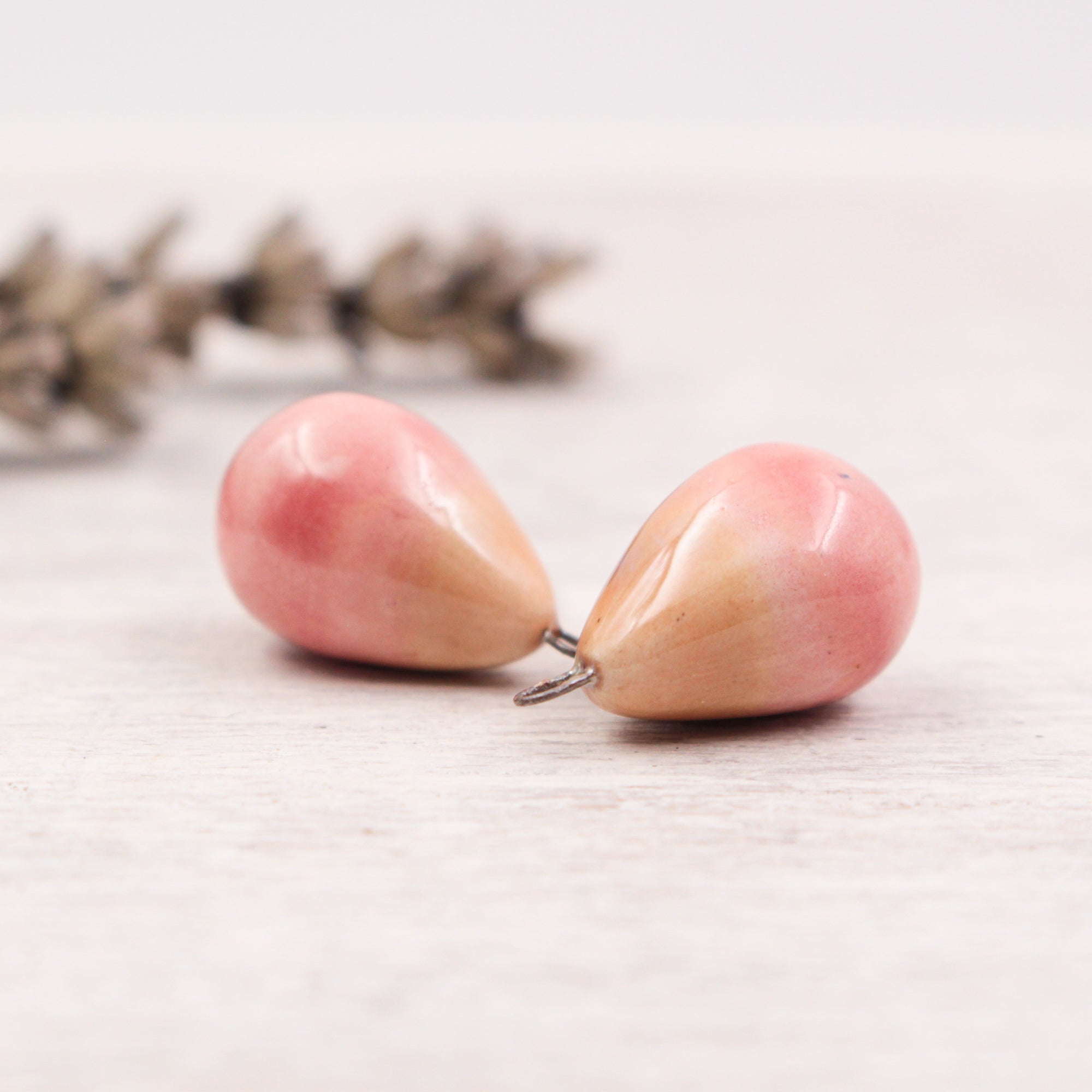 Ceramic Charms for Jewelry and Accessories Making handmade in France by Alain Granell