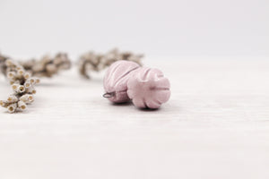 Ceramic Melon Drop Charms for Jewelry and accessories making handmade in France by Alain Granell