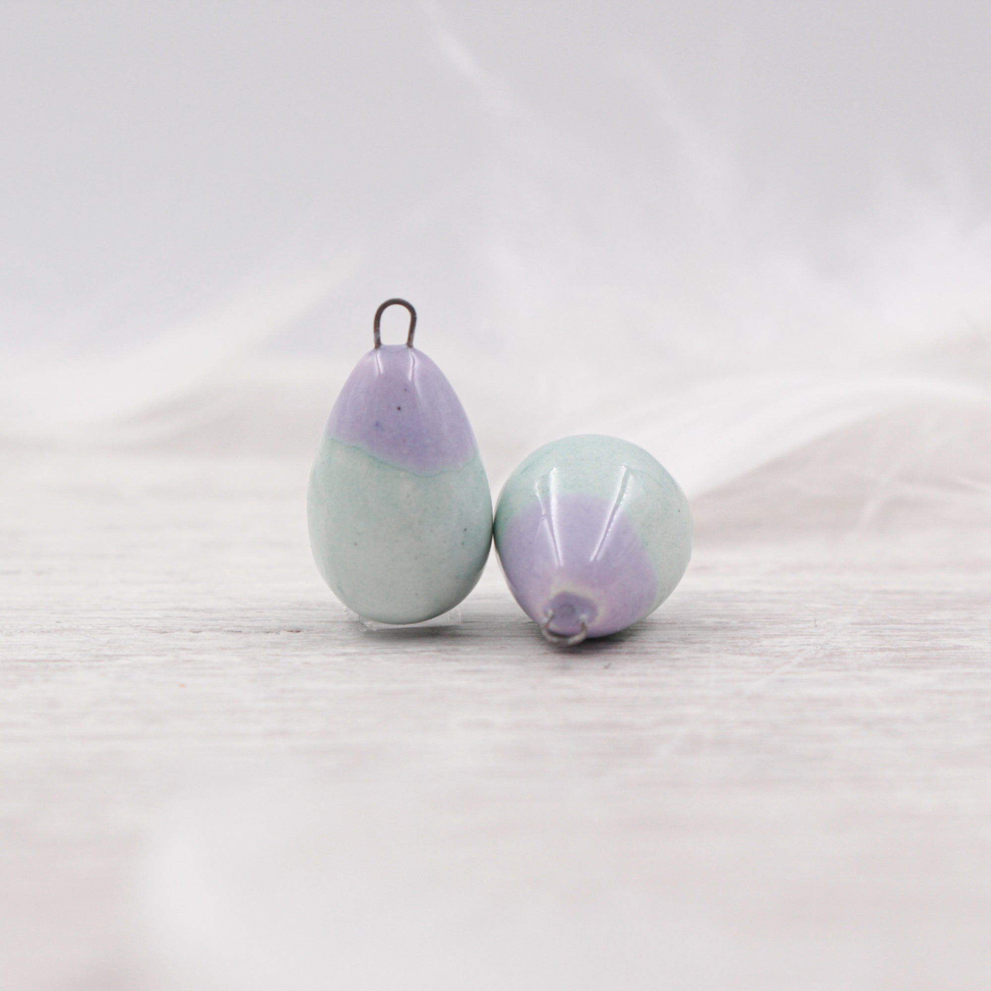 Ceramic Charms for Jewelry and Accessories Making handmade in France by Alain Granell