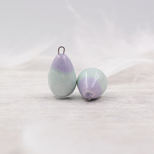 Ceramic Charms for Jewelry and Accessories Making handmade in France by Alain Granell