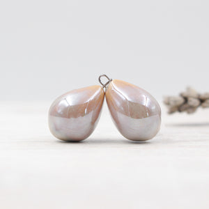 Ceramic charms for jewelry making handmade in France by Alain Granell