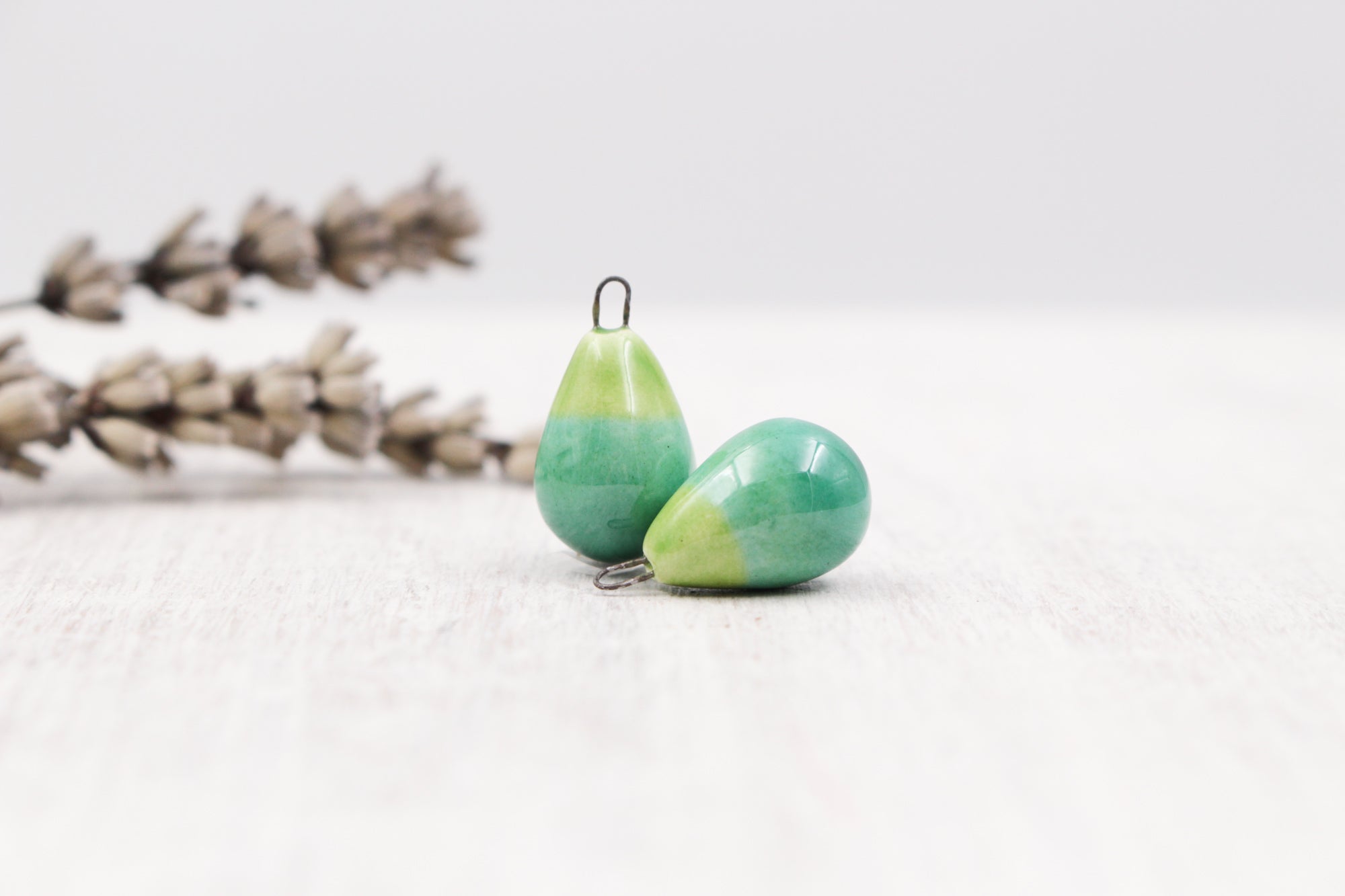 Ceramic Charms for Jewelry and Accessories Making handmade in France by Alain Granell