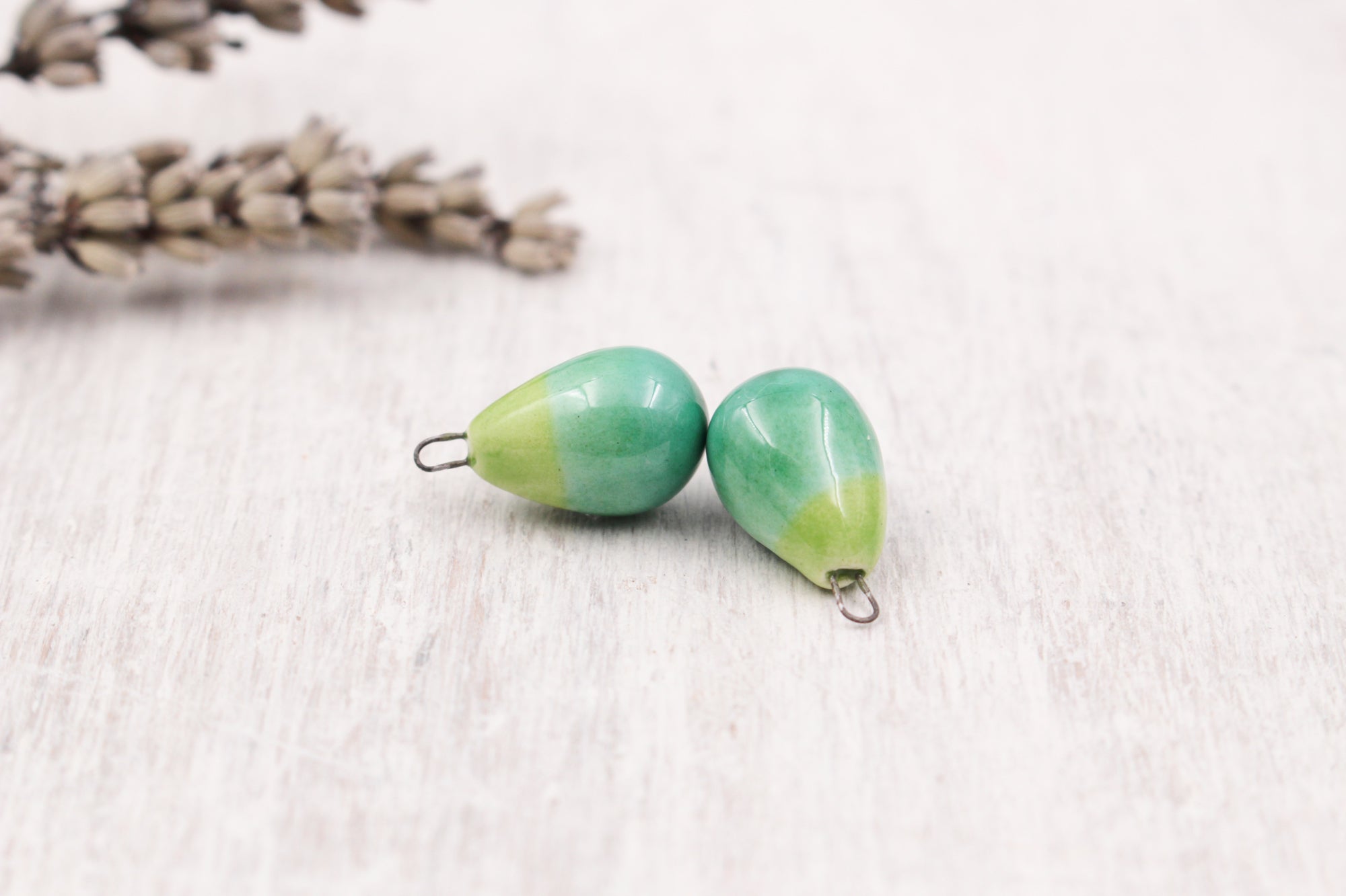 Ceramic Charms for Jewelry and Accessories Making handmade in France by Alain Granell