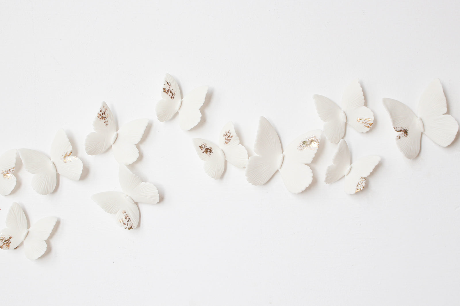 Sparkle Porcelain Butterfly Wall Art handmade by Alain Granell