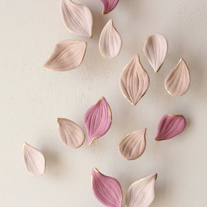 Porcelain Autumn Leaves Wall Sculpture by Alain Granell