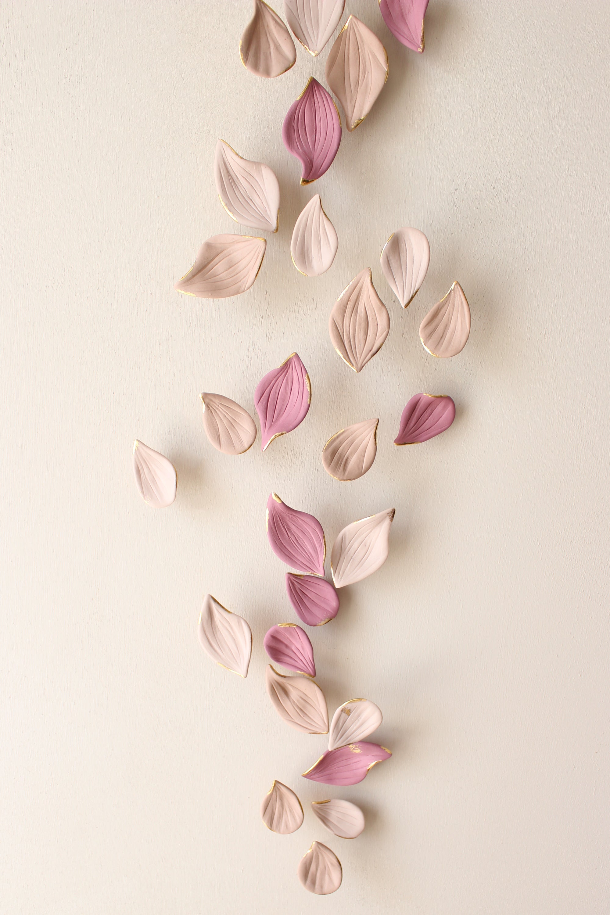 Porcelain Autumn Leaves Wall Sculpture by Alain Granell