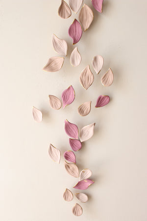 Porcelain Autumn Leaves Wall Sculpture by Alain Granell