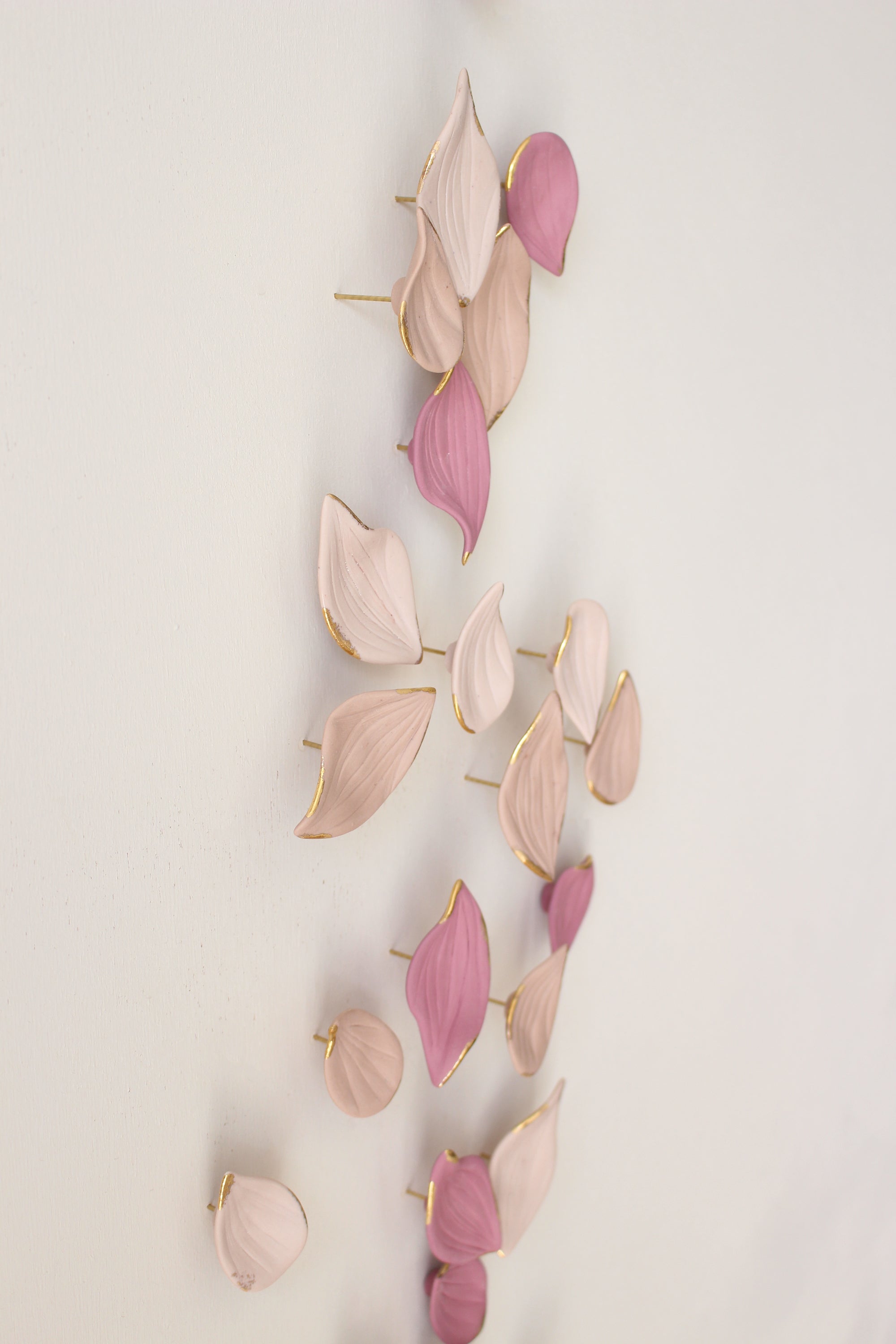Porcelain Autumn Leaves Wall Sculpture by Alain Granell