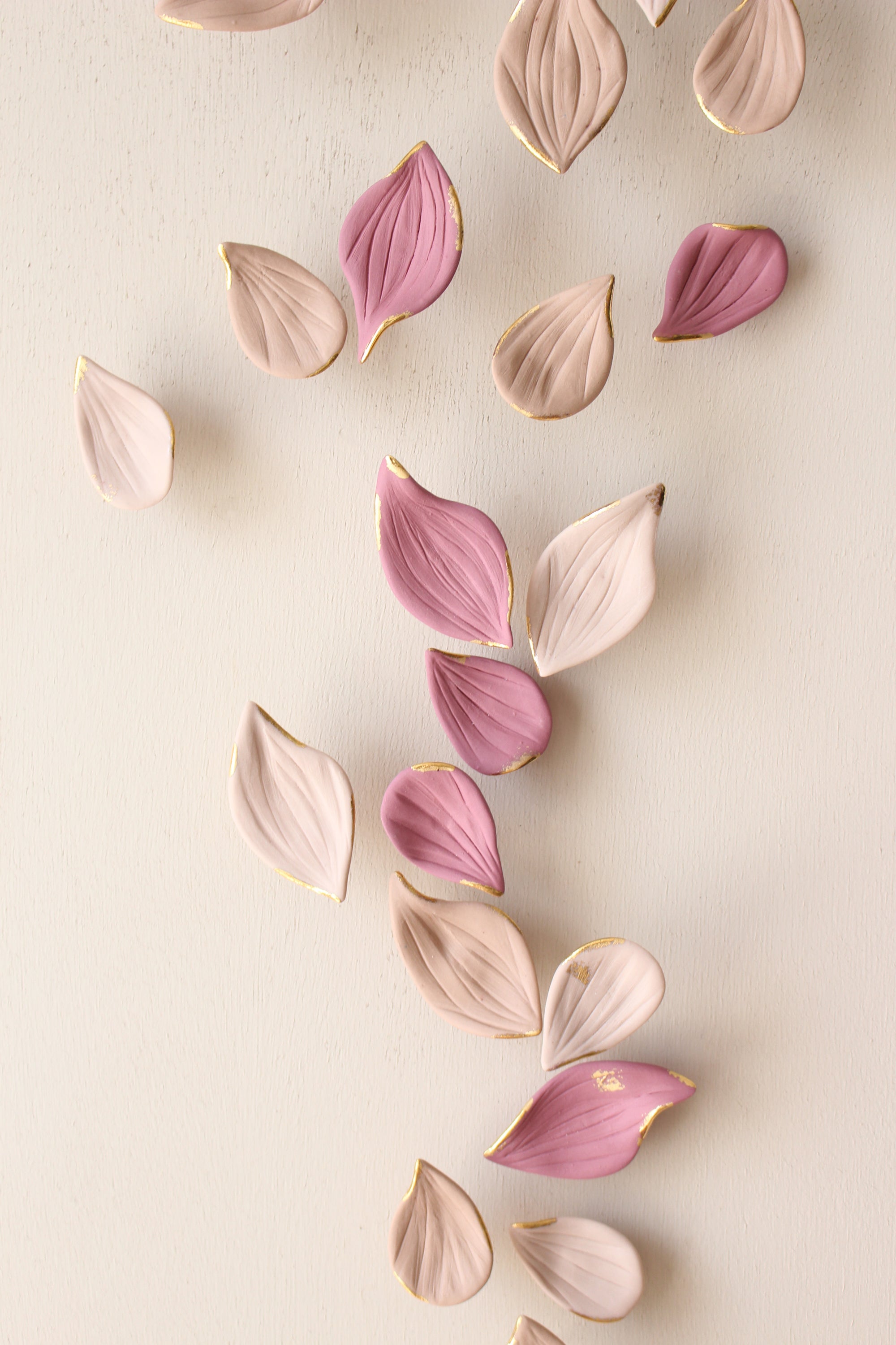 Porcelain Autumn Leaves Wall Sculpture by Alain Granell