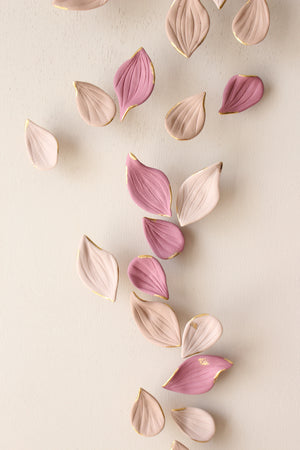 Porcelain Autumn Leaves Wall Sculpture by Alain Granell