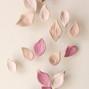 Porcelain Autumn Leaves Wall Sculpture by Alain Granell