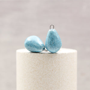 Ceramic charms for jewelry making handmade in France by Alain Granell