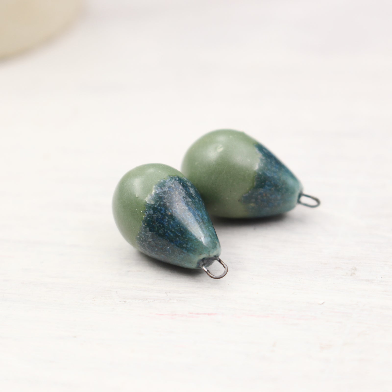 Ceramic Charms for Jewelry and Accessories Making handmade in France by Alain Granell