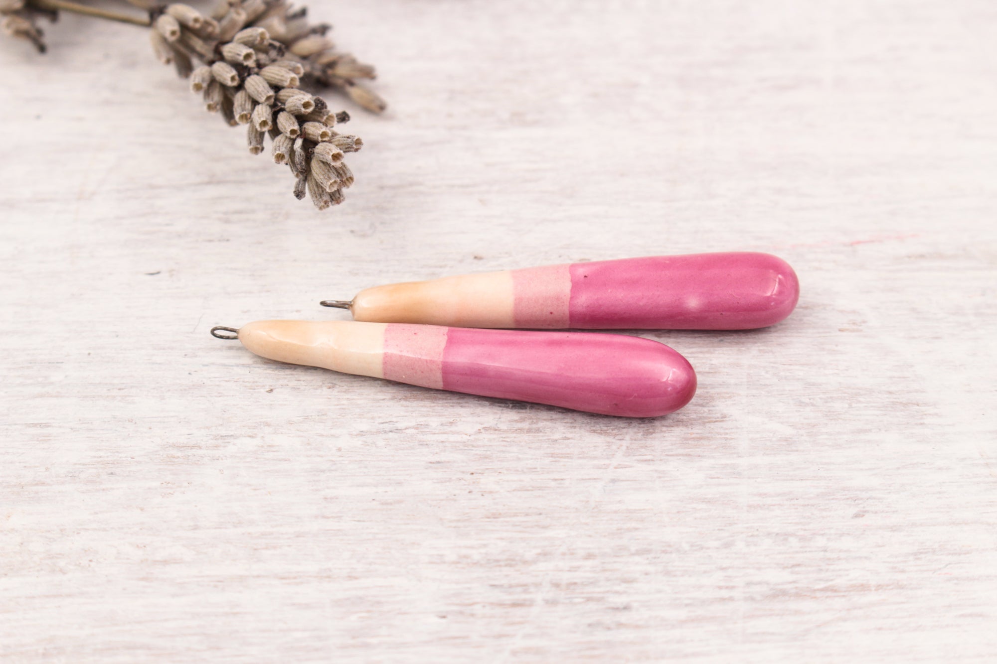 Ceramic Charms for Jewelry and Accessories Making handmade in France by Alain Granell