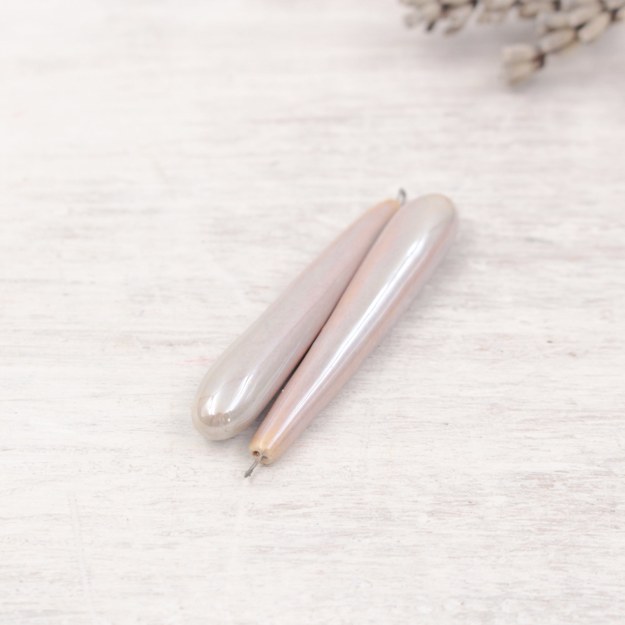 Ceramic charms for jewelry making handmade in France by Alain Granell