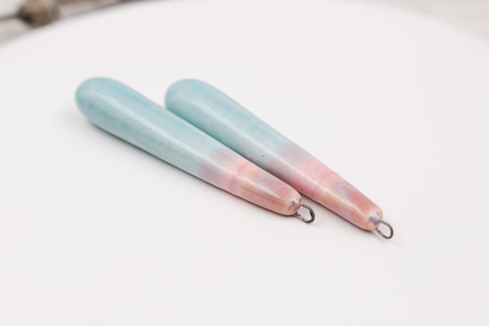 Ceramic Charms for Jewelry and Accessories Making handmade in France by Alain Granell