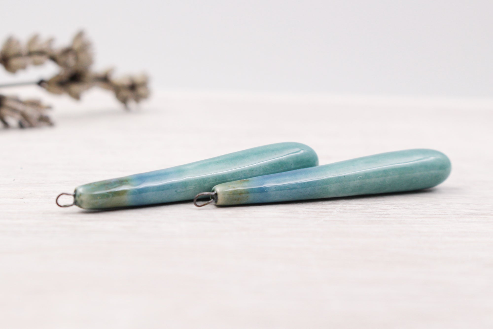 Ceramic Charms for Jewelry and Accessories Making handmade in France by Alain Granell