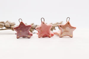 Ceramic Star Charms for Jewelry and Accessories Making handmade in France by Alain Granell