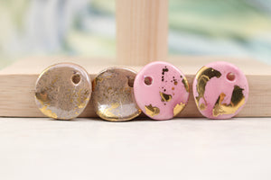 Ceramic Medal Charms for Jewelry and Accessories Making handmade in France by Alain Granell