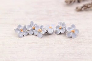 Primevères faites à la main en céramique pour création de bijoux et accessoires