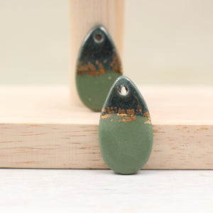 Ceramic and Gold Charms for Jewelry and accessories handmade in France by Alain Granell