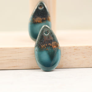 Ceramic and Gold Charms for Jewelry and accessories handmade in France by Alain Granell