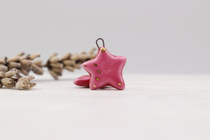 Ceramic Star Charms for Jewelry and Accessories Making handmade in France by Alain Granell