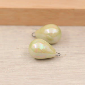 Ceramic charms for jewelry making handmade in France by Alain Granell