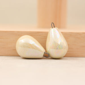 Ceramic charms for jewelry making handmade in France by Alain Granell