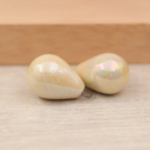 Ceramic charms for jewelry making handmade in France by Alain Granell