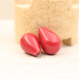 Ceramic charms for jewelry making handmade in France by Alain Granell