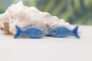 Breloques céramique petits poissons Méditerrannée
