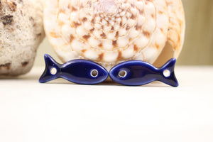 Breloques Poissons Céramique pour fabrication de bracelets et couture
