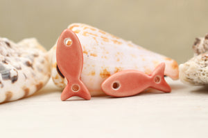Breloques Poissons Céramique pour fabrication de bracelets et couture