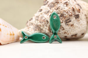 Breloques Poissons Céramique pour fabrication de bracelets et couture