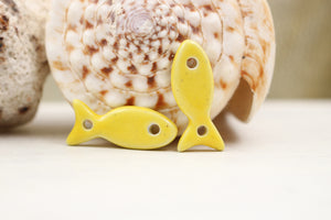 Breloques Poissons Céramique pour fabrication de bracelets et couture